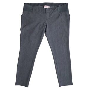 Isabel Maternity Side-Panel Leggings Womens Grey 6 Medium Elastic Comfort Waist‎